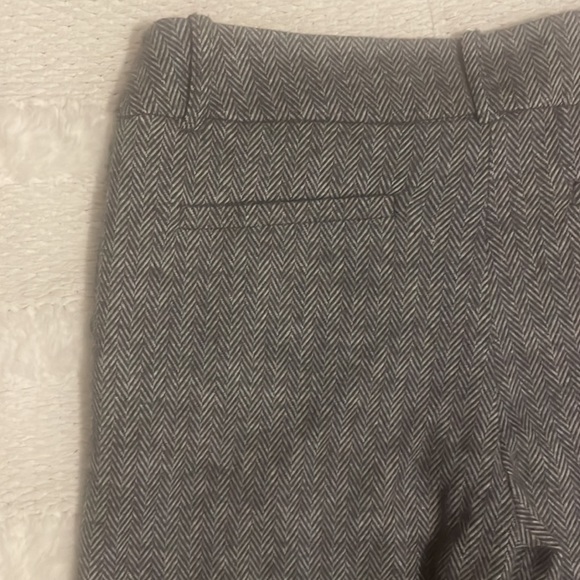 Terra Michaels herringbone pants charcoal gray soft flare legs women size 6 - Picture 11 of 15